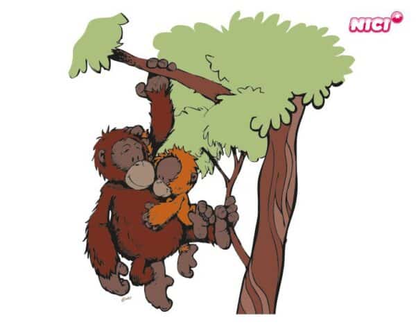 Wandtattoo Kinderzimmer NICI - Orang Utan