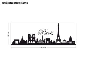 Wandtattoo Architektur & Skyline Paris Skyline