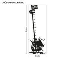 Wandtattoo Kinderzimmer Piratenmast