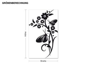 Wandtattoo Blumen Romantische Ranke