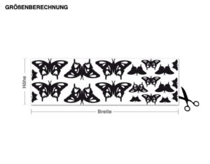 Wandtattoo Tiere Schmetterlinge Set