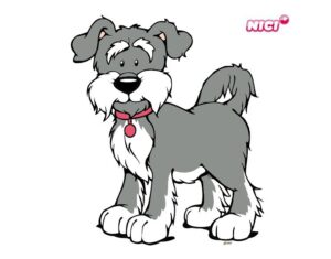 Wandtattoo Kinderzimmer NICI - Schnauzer