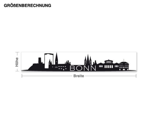 Wandtattoo Architektur & Skyline Skyline Bonn