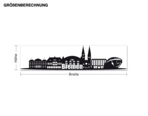 Wandtattoo Architektur & Skyline Skyline Bremen