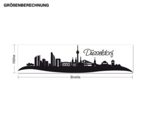 Wandtattoo Architektur & Skyline Skyline Düsseldorf