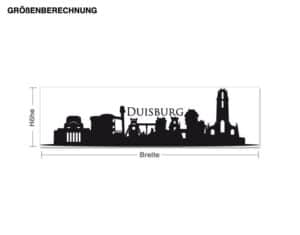 Wandtattoo Architektur & Skyline Skyline Duisburg