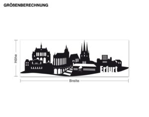 Wandtattoo Architektur & Skyline Skyline Erfurt