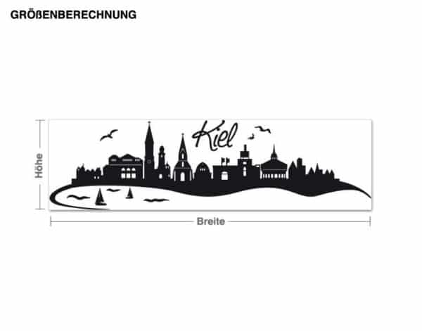 Wandtattoo Architektur & Skyline Skyline Kiel