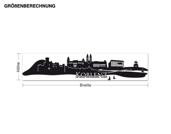 Wandtattoo Architektur & Skyline Skyline Koblenz