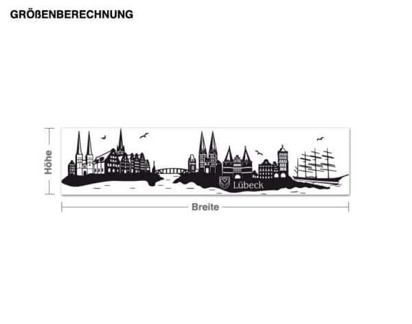 Wandtattoo Architektur & Skyline Skyline Lübeck