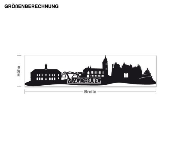 Wandtattoo Architektur & Skyline Skyline Magdeburg