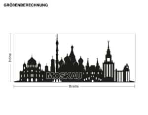 Wandtattoo Architektur & Skyline Skyline Moskau