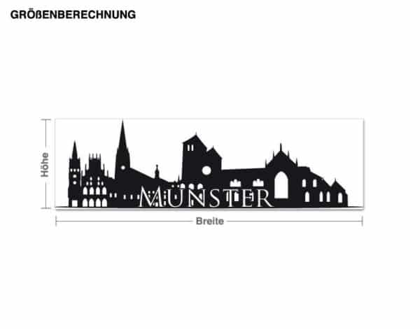 Wandtattoo Architektur & Skyline Skyline Münster