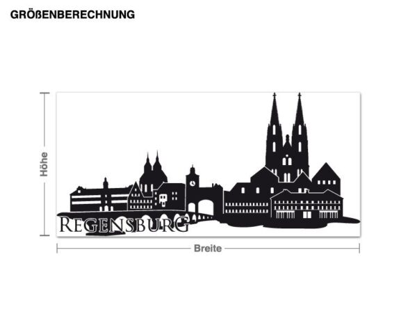 Wandtattoo Architektur & Skyline Skyline Regensburg