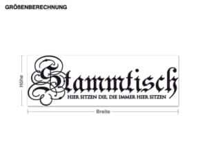 Wandtattoo Spruch Stammtisch