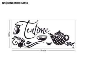 Wandtattoo Küchenspruch Teatime