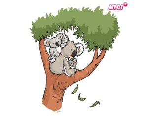 Wandtattoo Kinderzimmer NICI - Wild Friends Koala Joey