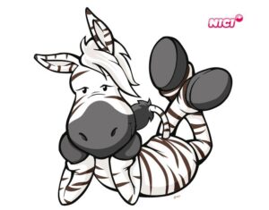 Wandtattoo Kinderzimmer NICI - Wild Friends Zebra