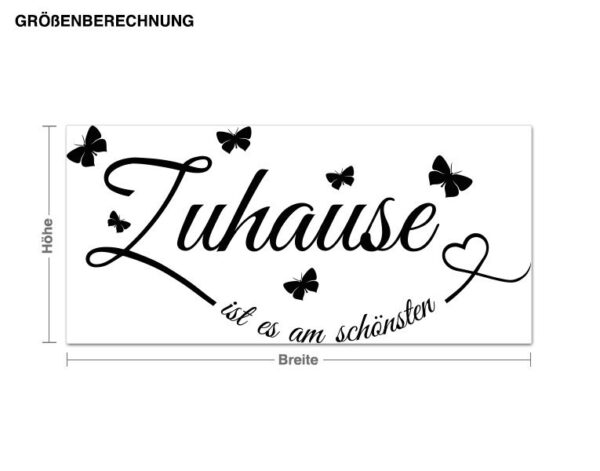 Wandtattoo Zuhause ist es am Schönsten