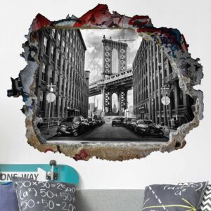 3D Wandtattoo Manhattan Bridge in America