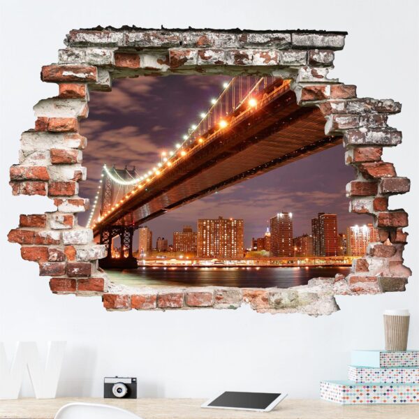 3D Wandtattoo Manhattan Bridge