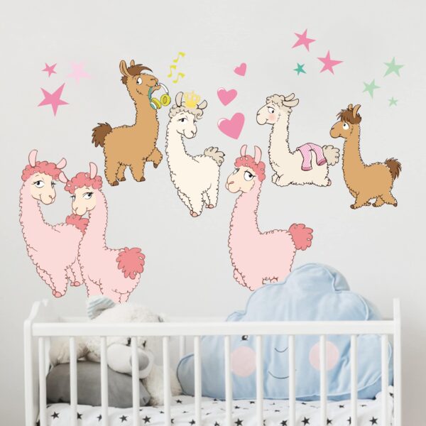 Wandtattoo Kinderzimmer NICI - Lama Set