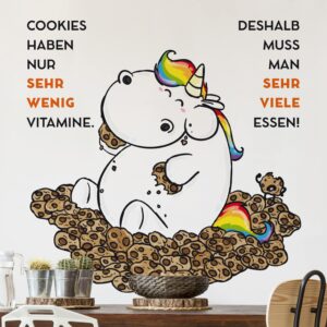 Wandtattoo Kinderzimmer Pummeleinhorn - wenig Vitamine