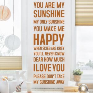 Wandtattoo Spruch You are my Sunshine