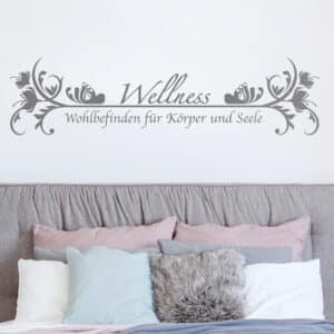 Wandtattoo Spruch Wohlbefinden