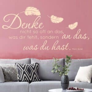 Wandtattoo Spruch Zitat Marc Aurel